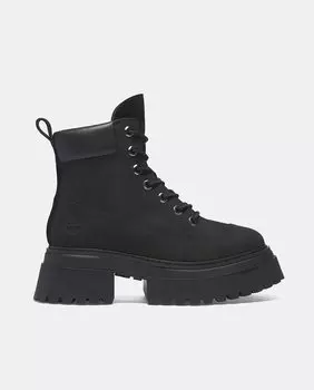 Женские ботинки Sky из нубука на платформе и блочном каблуке Timberland, черный
