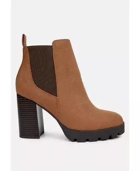 Женские ботинки Sonia на блочном каблуке London Rag, бежевый