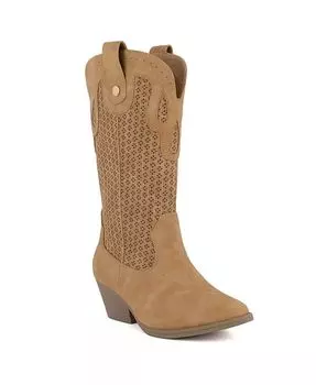 Женские ботинки Tammy Perf Western Pull On Sugar, коричневый/бежевый