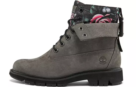Ботинки Timberland Lucia Way 6 Inch Waterproof Roll Top Boots 'Grey And Floral' Women's