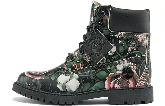 Ботинки Timberland Heritage 6 Inch Waterproof Boots 'Black Floral Nubuck' Women's