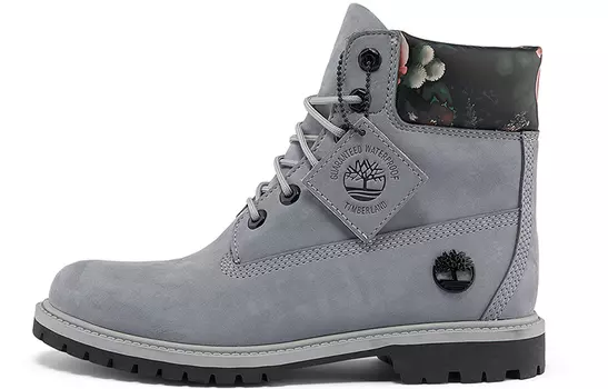 Ботинки Timberland 6 Inch Heritage Waterproof Boot 'Medium Grey With Floral' Women's