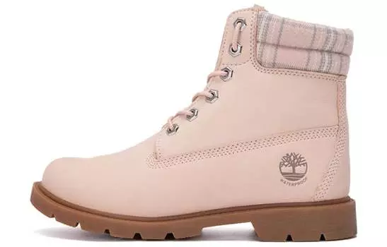 Ботинки Timberland Lindon Woods 6 Inch Waterproof Boot 'Pink Nubuck And Printed Collar' Women's