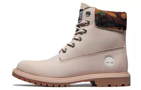 Ботинки Timberland Heritage 6 Inch Waterproof Boots 'Pale Pink Nubuck With Camo' Women's