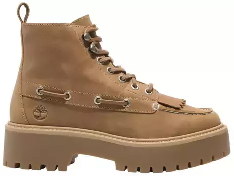 Женские ботинки Timberland Stone Street на средней платформе, цвет Wheat Full Grain