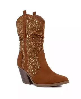 Женские ботинки в стиле вестерн Kassandra 2 с закрытым носком Sugar, коричневый