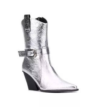 Женские ботинки Wesley на танкетке New York & Company, серебро