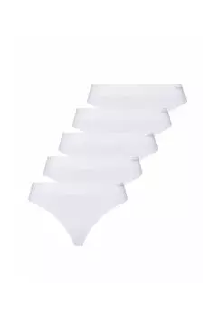 Женские боксерские стринги Comfee (5 шт.), бесшовные BeeDees, белый