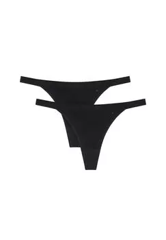 Женские бразильские стринги, 2 шт. - Smart Natural Brazil String EX Triumph, черный