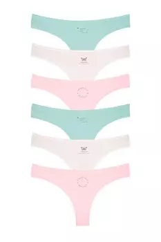Женские бразильские трусики, 6 шт. Dominant, смешанный