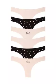 Женские бразильские трусики, 6 шт. Dominant, смешанный