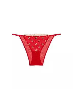 Женские бразильские трусики Bettie — праздничное издание! Adore Me, красный