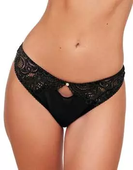 Женские бразильские трусики Luiza Adore Me, угольно-черный