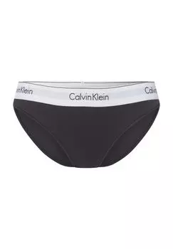 Женские бразильские трусы с логотипом на поясе Calvin Klein, черный