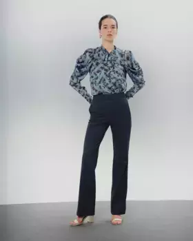 Женские брюки Barbara с завышенной талией Dolores Promesas, темно-синий