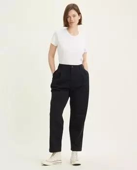 Женские брюки-чиносы с завышенной талией и вытачками Dockers, черный