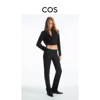 Женские брюки Cos из смесовой шерсти, черный