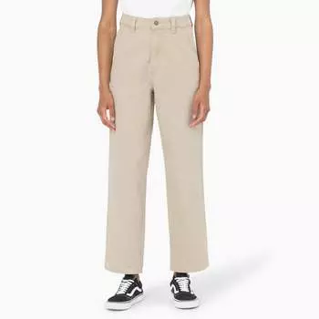 Женские брюки Dickies из утиного полотна, цвет stonewashed desert sand (sds)