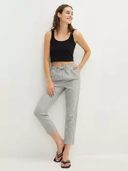 Женские брюки до щиколотки с эластичной резинкой на талии LCW Casual