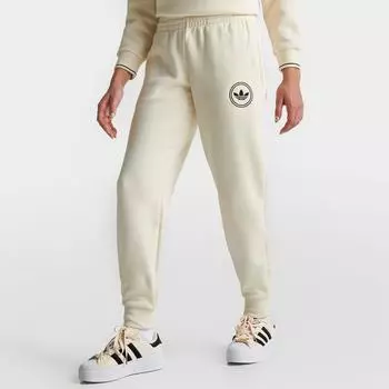 Женские брюки-джоггеры Adidas Originals Circle Logo, кремовый