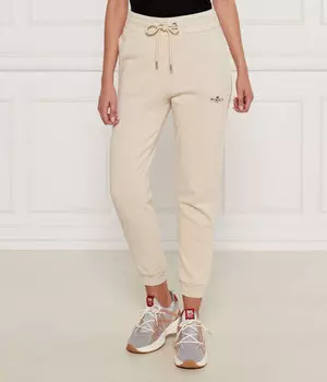Женские брюки джоггеры Pinko спортивные на кулиске, бежевый