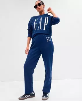 Женские брюки-джоггеры с логотипом Gap, синий