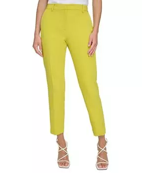 Женские брюки Essex с плоской передней частью до щиколотки DKNY, желтый