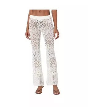 Женские брюки Fable, связанные крючком Edikted, бежевый