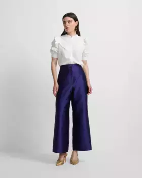 Женские брюки фиолетового цвета из коллекции Event Collection Silbon, фиолетовый