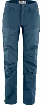 Женские брюки Fjallraven Keb с изогнутым краем, цвет Indigo Blue