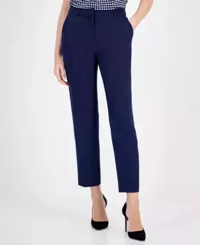 Женские брюки Grace Mid Rise с прямыми штанинами до щиколотки Anne Klein, синий
