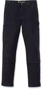 Женские брюки из эластичного твила Rugged Flex с двойным передом Carhartt, черный камень