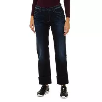 Женские брюки из денима с эффектом поношенности 6y5j11 5d2uz Armani, синий