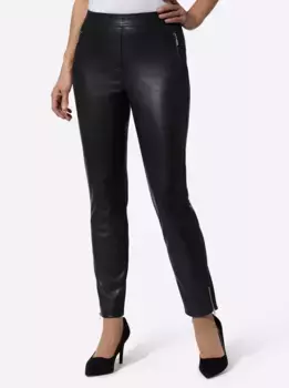 Женские брюки из искусственной кожи Lady, черный