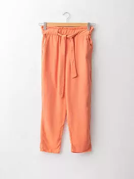 Женские брюки из вискозы с широкими карманами и эластичной резинкой на талии LCW Casual