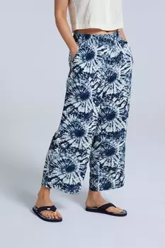 Женские брюки капри из переработанных материалов Tassia Animal, синий