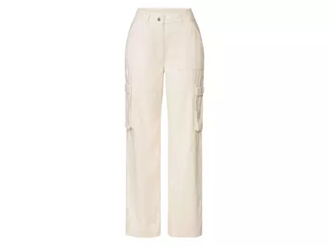 Женские брюки карго esmara с вискозой, светло-бежевый