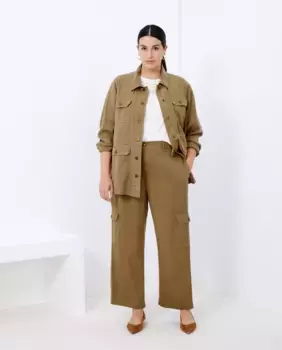 Женские брюки-карго из лиоцелла Couchel, хаки