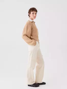 Женские брюки-карго стандартного кроя XSIDE, бежевый