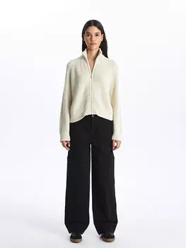 Женские брюки-карго узкого кроя из габардина LCW Casual, новый черный