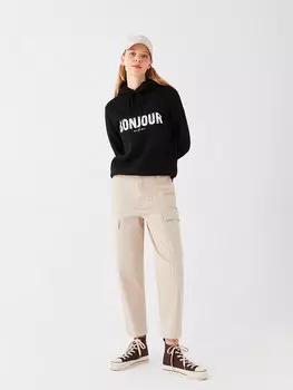 Женские брюки-карго узкого кроя LCW Casual, светло-бежевый