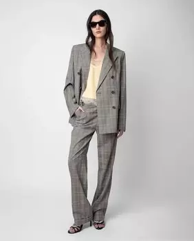 Женские брюки-клеш Pura с принтом Zadig & Voltaire, серый