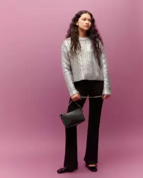 Женские брюки-клеш с низкой посадкой Green Coast, черный