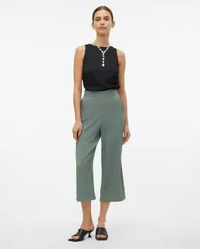 Женские брюки-кюлоты с эластичной резинкой на талии Vero Moda, зеленый