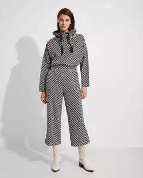 Женские брюки-кюлоты с геометрическим принтом Nalle, мультиколор