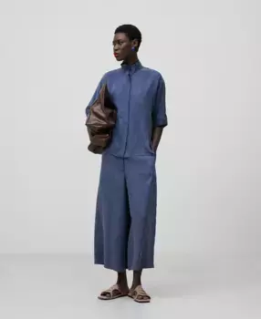 Женские брюки-кюлоты со шлевками и задним карманом Adolfo Dominguez, синий