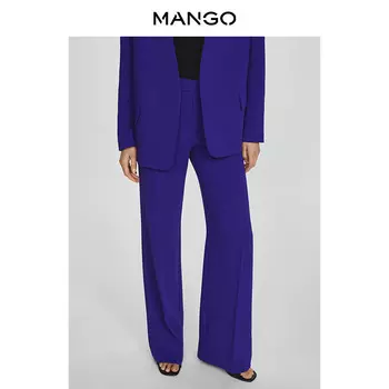 Женские брюки Mango с высокой талией, синий