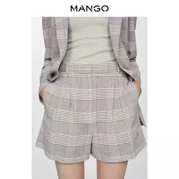 Женские брюки Mango тонкие, серый