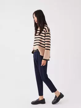 Женские брюки-морковки стандартного кроя LCW Casual, темно-синий