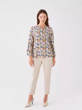 Женские брюки морковного кроя с эластичной резинкой на талии LCWAIKIKI Classic, бежевый